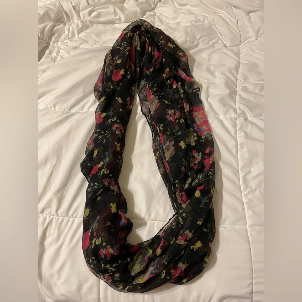 Floral Infinity Scarf - Picture 1 of 2